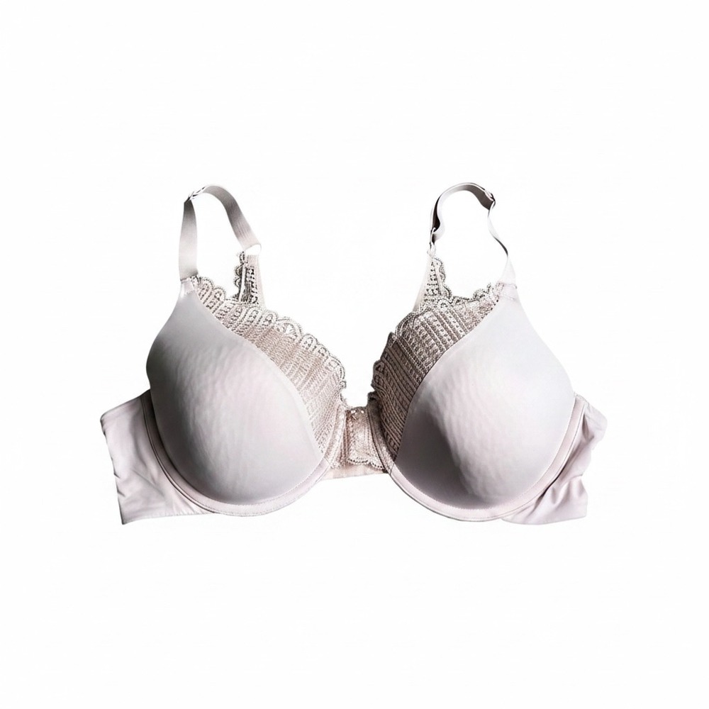 Maidenform Comfort Devotion Lace Trim Underwire Bra Light Pink‎ 36D 09404